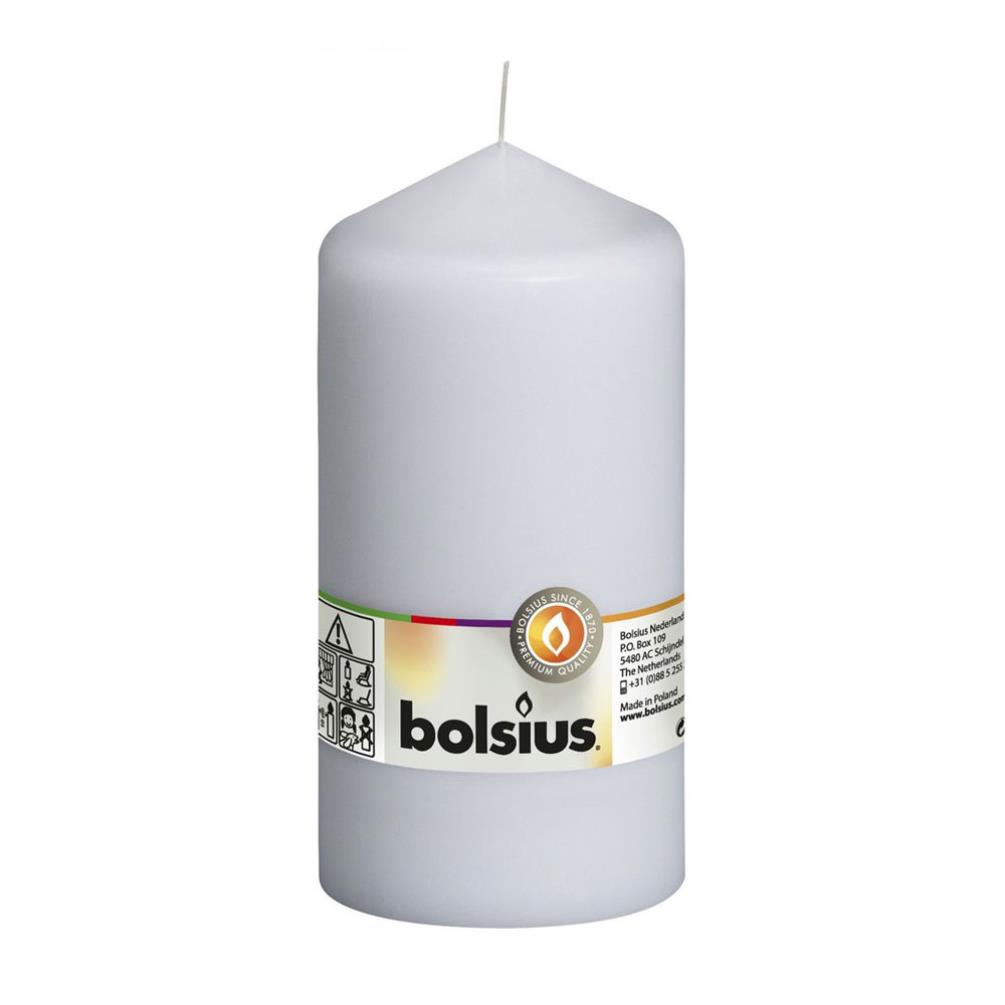 Bolsius White Pillar Candle 15cm x 8cm £6.29